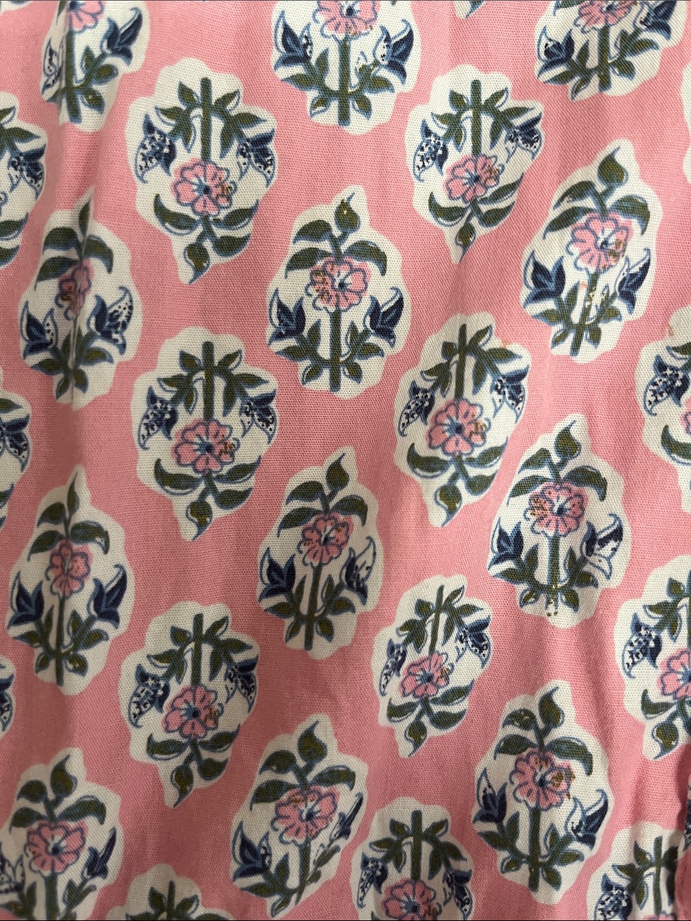J. Crew Pink Floral Long-Sleeve Cotton Shirt Dress - Picture 3 of 3